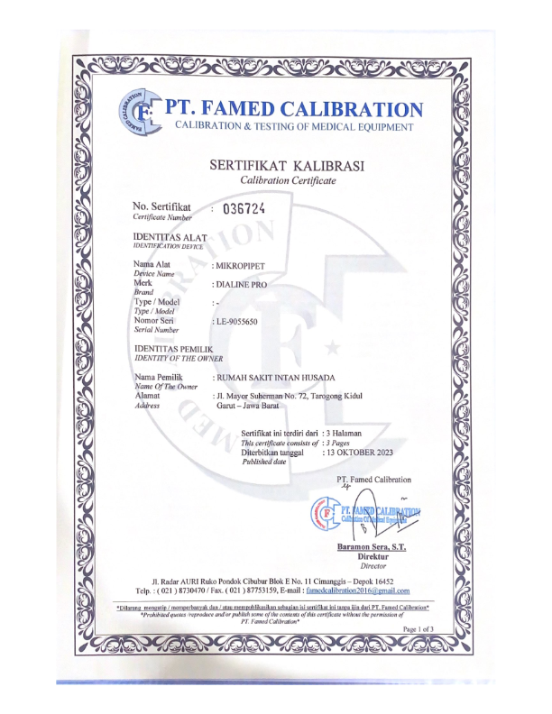 Sertifikat Kalibrasi 7